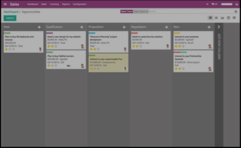 Odoo CRM gestión clientes opensource